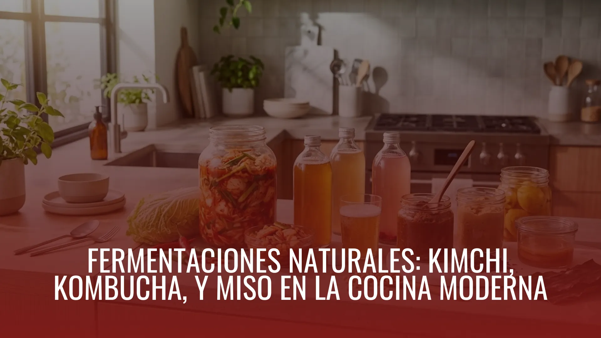 FERMENTACIONES NATURALES: KIMCHI, KOMBUCHA, Y MISO EN LA COCINA MODERNA